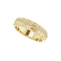 “Raceway King” - 14K Yellow Diamond Ring