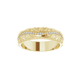 “Raceway King” - 14K Yellow Diamond Ring