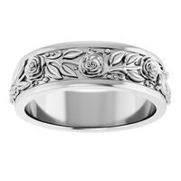 “Guns ‘n Roses” Silver Ring