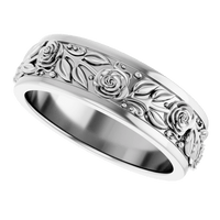 “Guns ‘n Roses” Silver Ring